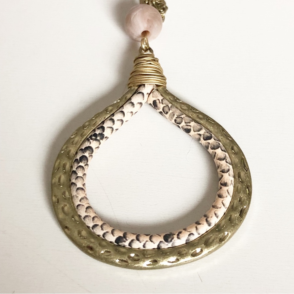 PREMIER DESIGNS River Valley Statement Necklace Gold Tone - Picture 7 of 15